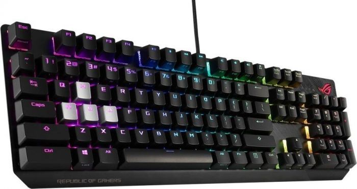 Клавіатура ASUS ROG Strix Scope RGB 104key NX Red USB RU Black