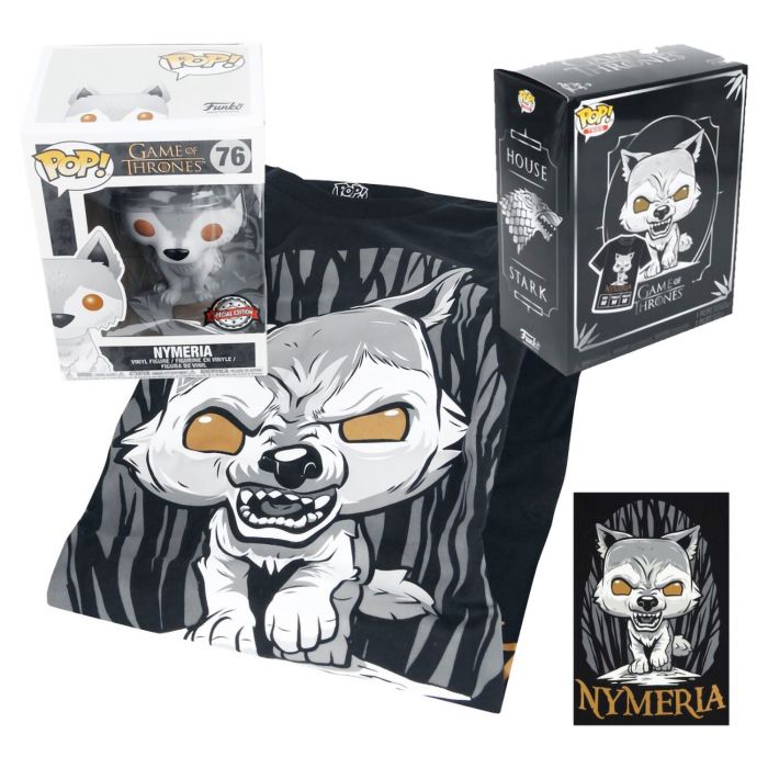 Набір Фігурка+Футболка Funko POP and Tee: GOT: Nymeria (L) 38641