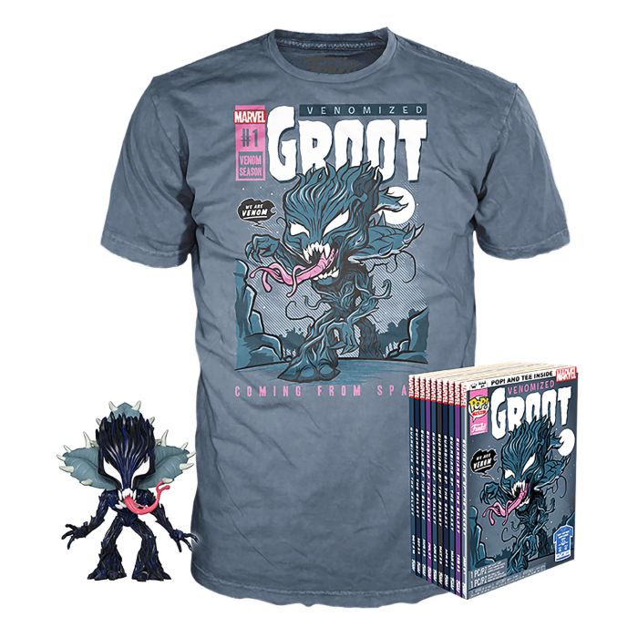 Набір Фігурка+Футболка Funko POP and Tee: Venom Groot (XL) (UT-50766) 47621