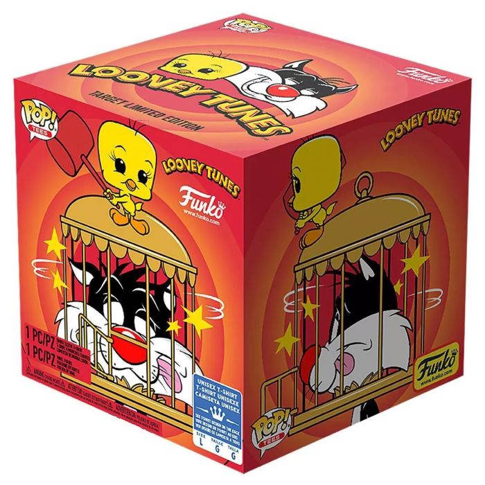 Набір Фігурка+Футболка Funko POP and Tee: Looney Tunes: Sylvester & Tweety (L) 46987