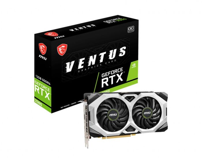 Вiдеокарта MSI GeForce RTX2060 12GB GDDR6 VENTUS OC