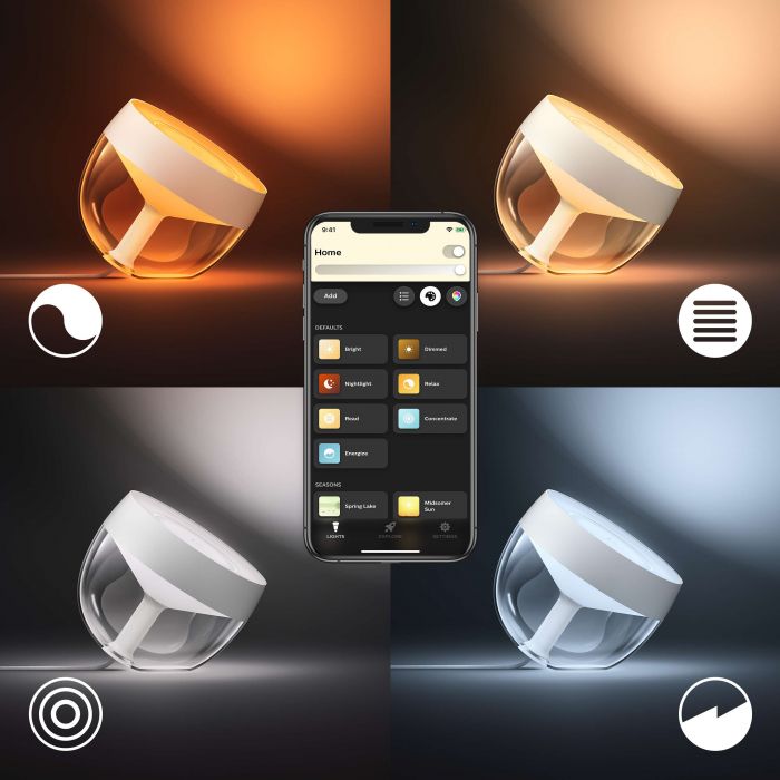 Настільний світильник Philips Hue Iris, 2000K-6500K, RGB, ZigBee, Bluetooth, розумний, димування, рожевий