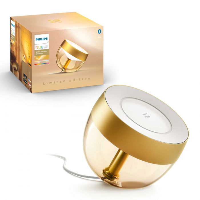 Настільний світильник Philips Hue Iris, 2000K-6500K, RGB, ZigBee, Bluetooth, розумний, димування, золотий