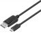 Кабель 2Е USB-C - DisplayPort (AM/AM), 3840*2160@60Hz, 1m, black