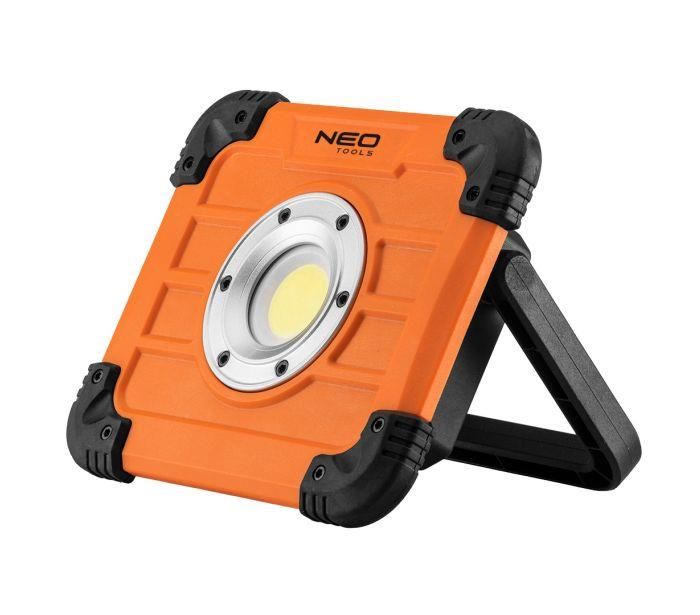 Прожектор Neo Tools, 500 люмен, 10 Вт, LED COB, 2 функції освітлення, матеріал корпусу нейлон, 4хАА в комплекті