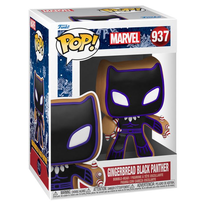 Фігурка Funko POP! Bobble Marvel Holiday Gingerbread Black Panther 50662
