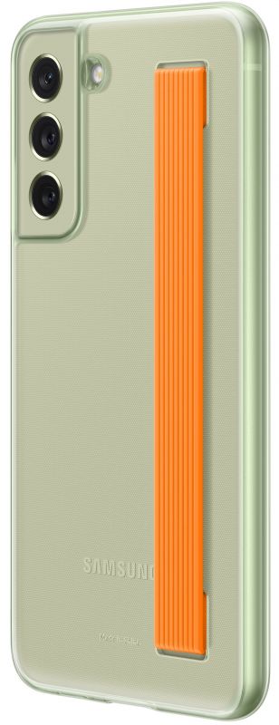 Чохол Samsung Clear Strap Cover для смартфону Galaxy S21 FE (G990) Olive Green