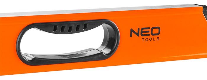 Рівень Neo Tools алюмінієвий, 80 см, 3 капсули, фрезерований, 2 ручки, магніт