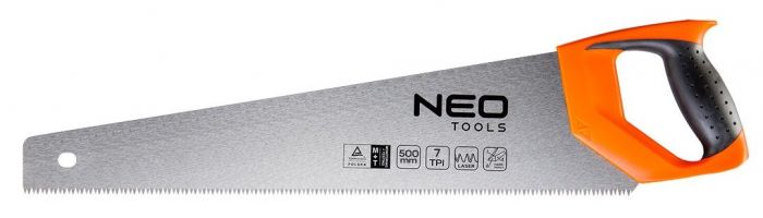 Ножівка по дереву Neo Tools, 500 мм, 7TPI