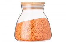 Банка для зберігання Ardesto Fresh Hourglass 400 мл, скло, бамбук Банка для зберігання Ardesto Fresh Hourglass 400 мл, скло, бамбук