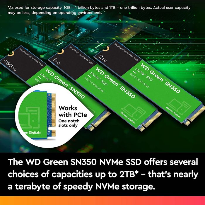 Накопичувач SSD WD M.2  480GB PCIe 3.0 Green SN350