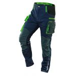 Штани робочі NEO Premium, розмір XXL (56), 270 г/м2, еластан з посиленою тканиною Cordura, світлоповертаючі елементи, профільовані коліна з відсіком для наколінників, еластична конструкція пояса, міцні кишені, сині Штани робочі NEO Premium, розмір XXL (56), 270 г/м2, еластан з посиленою тканиною Cordura, світлоповертаючі елементи, профільовані коліна з відсіком для наколінників, еластична конструкція пояса, міцні кишені, сині