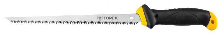 Ножівка по гіпсокартону TOPEX, тримач пластмаса, 8TPI, лезо 250 мм, 390 мм