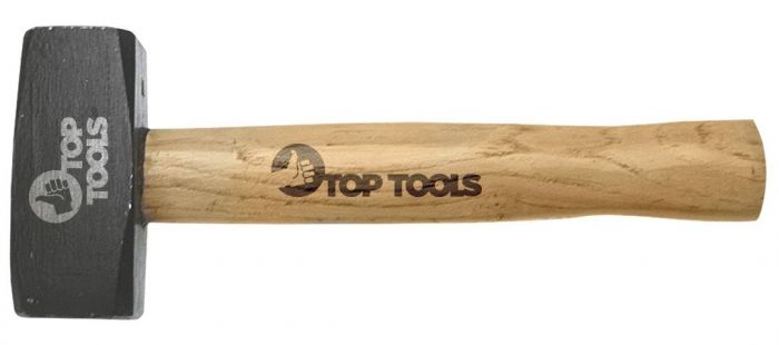Молоток кувалда Top Tools, 1000 г, дерев'яна рукоятка