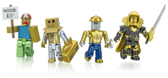 Ігровий набір Jazwares Roblox Four Figure Pack Roblox Icons - 15th Anniversary Gold Collector’s Set