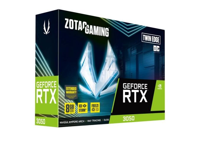 Відеокарта ZOTAC GeForce RTX 3050 8GB GDDR6 Twin Edge OC