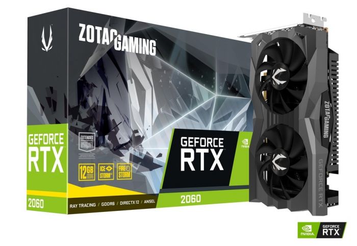 Відеокарта ZOTAC GeForce RTX 2060 12GB GDDR6 Twin Fan