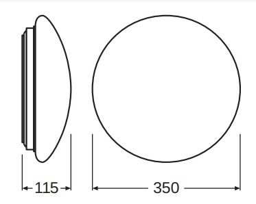 Світильник світлодіодний LEDVANCE SF Circular LED 350 18W/4000K IP44