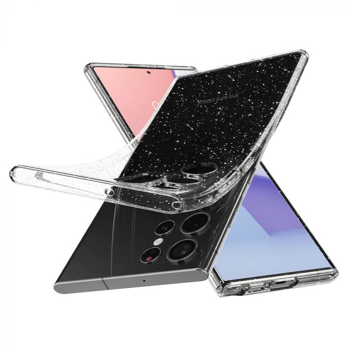 Чохол Spigen для Samsung Galaxy S22 Ultra Liquid Crystal Glitter, Crystal Quartz