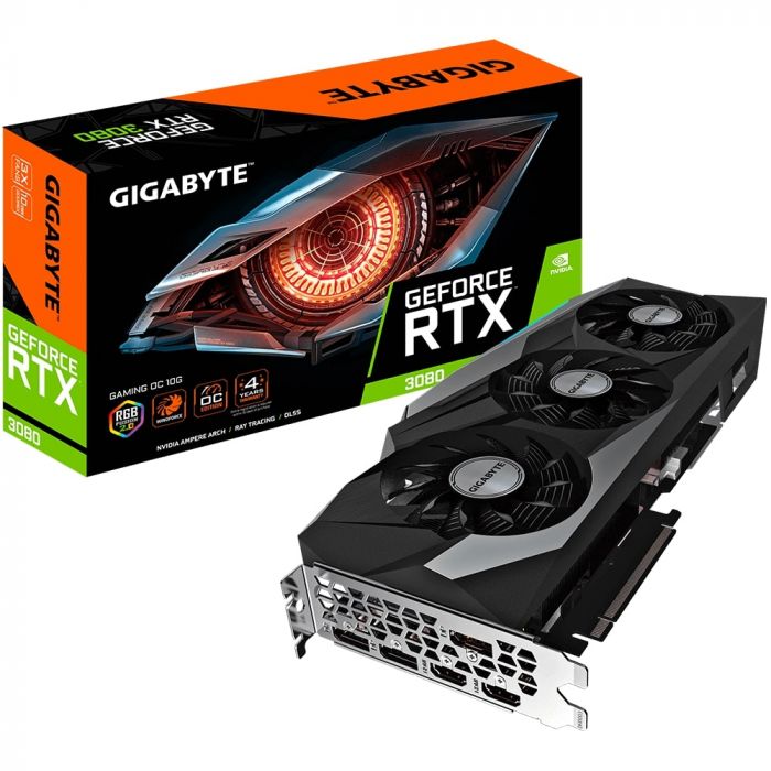 Відеокарта GIGABYTE GeForce RTX3080 10GB GDDR6 GAMING OC LHR