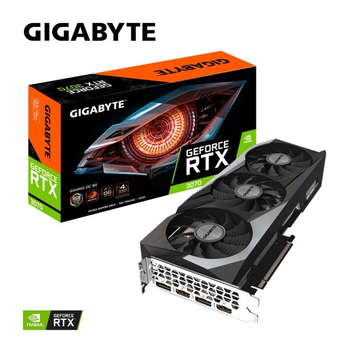 Відеокарта GIGABYTE GeForce RTX3070 8GB GDDR6 GAMING OC LHR