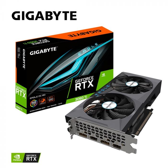 Відеокарта GIGABYTE GeForce RTX3060 Ti 8GB GDDR6 EAGLE LHR