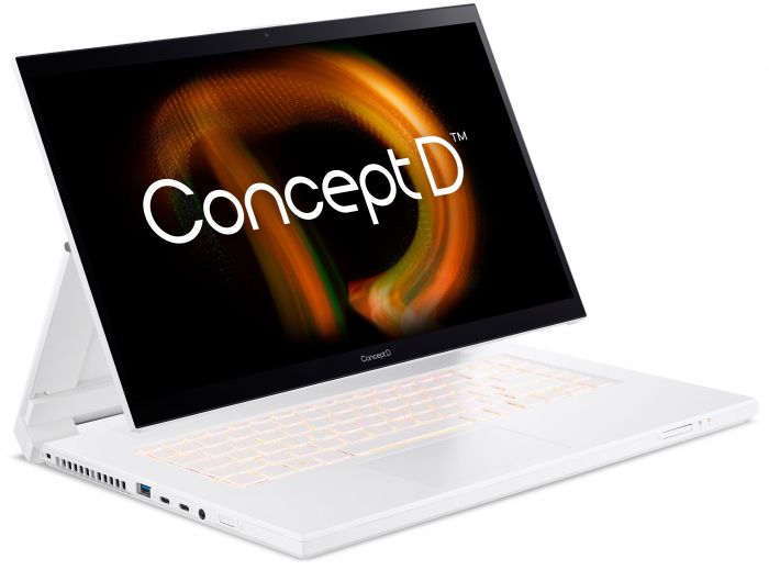 Ноутбук Acer ConceptD 7 CC715-72P 15.6UHD Touch/Intel i7-11800H/32/2048F/NVD A3000-6/W11P/White