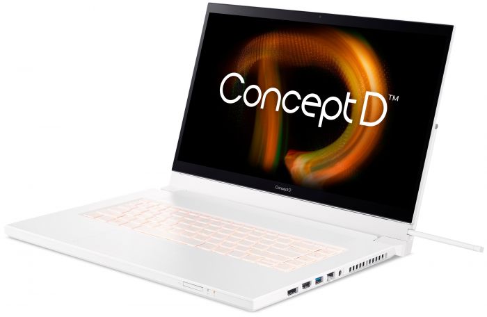 Ноутбук Acer ConceptD 7 CC715-72P 15.6UHD Touch/Intel i7-11800H/32/2048F/NVD A3000-6/W11P/White