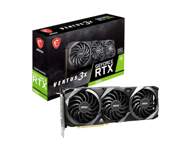 Вiдеокарта MSI GeForce RTX3060 12GB GDDR6 VENTUS 3X