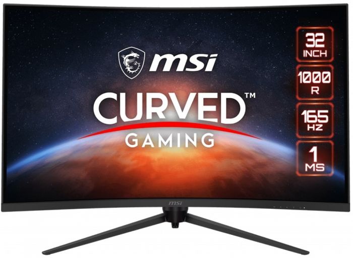 Монітор LCD 31.5" MSI Optix G321CQP, 2xHDMI, DP, Audio, VA, 2560x1440, 165Hz, 1ms, 85%DCI-P3, CURVED, FreeSync