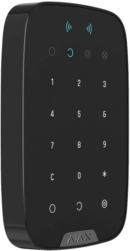 Бездротова сенсорна клавіатура Ajax Keypad Plus чорна