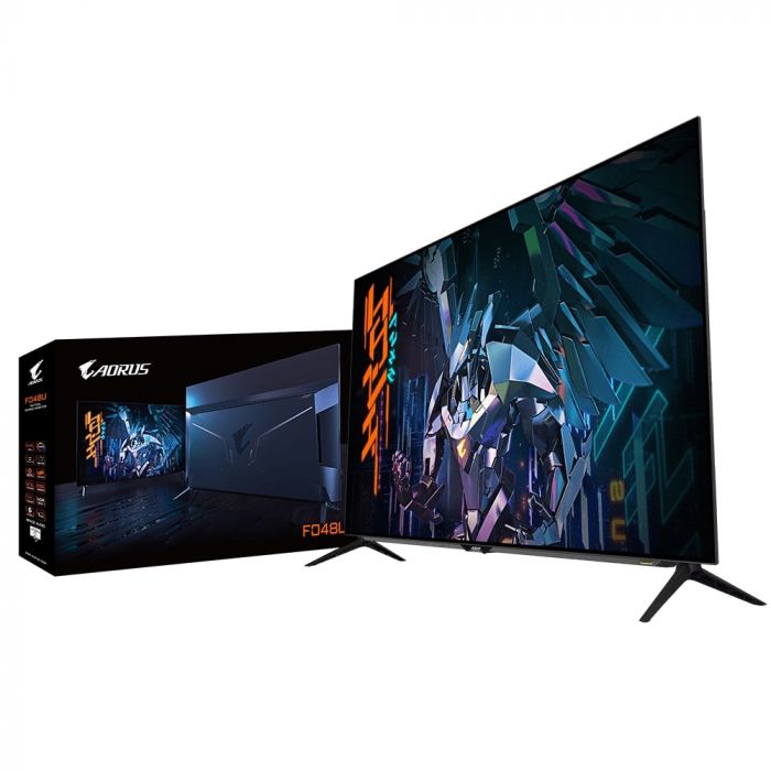 Монітор LCD AORUS 48" FO48U, 2xHDMI, DP, 2xUSB, USB-C, MM, OLED, 3840x2160, 120Hz, 1mc, 98%DCI-P3, FreeSync, HDR10