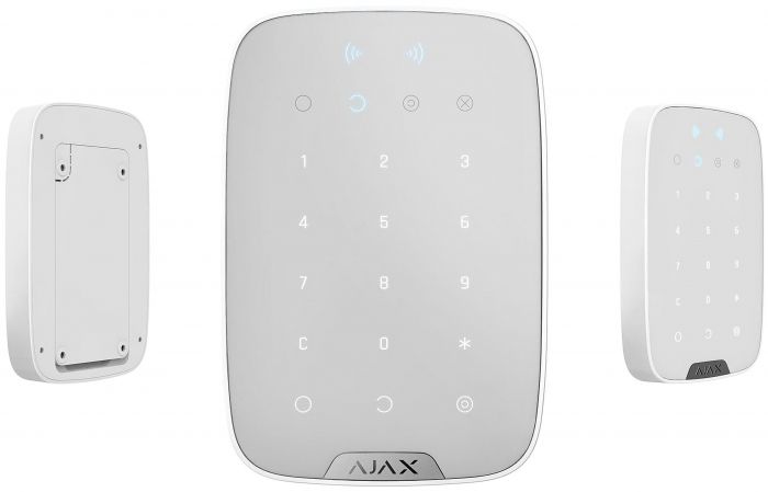 Бездротова сенсорна клавіатура Ajax Keypad Plus біла