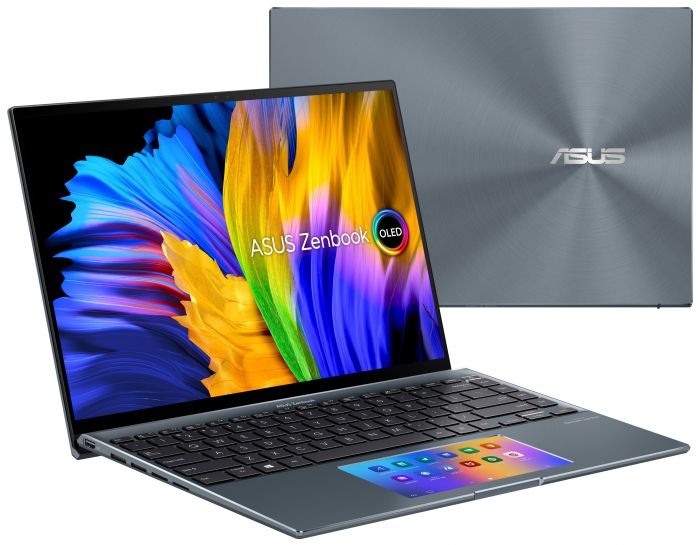 Ноутбук ASUS ZenBook UX5400EG-KN183 14WQXGA+ Touch OLED/Intel i5-1135G7/16/512F/NVD450-2/noOS/Pine Grey
