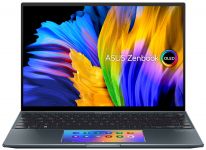 Ноутбук ASUS ZenBook UX5400EG-KN173 14WQXGA+ Touch OLED/Intel i7-1165G7/16/1024F/NVD450-2/noOS/Pine Grey