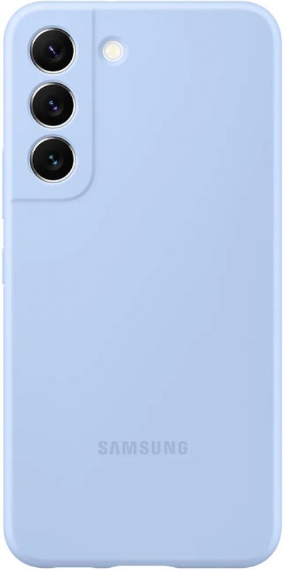 Чохол Samsung Silicone Cover для смартфону Galaxy S22 (S901) Artic Blue