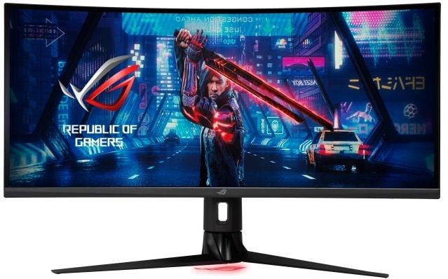 Монітор LCD 34.1" Asus ROG Strix XG349C HDMI, DP, USB-C, 2xUSB, MM, VA, 3440x1440, 180Hz, 1ms, 98%DCI-P3, CURVED, G-SYNC, HAS, HDR400