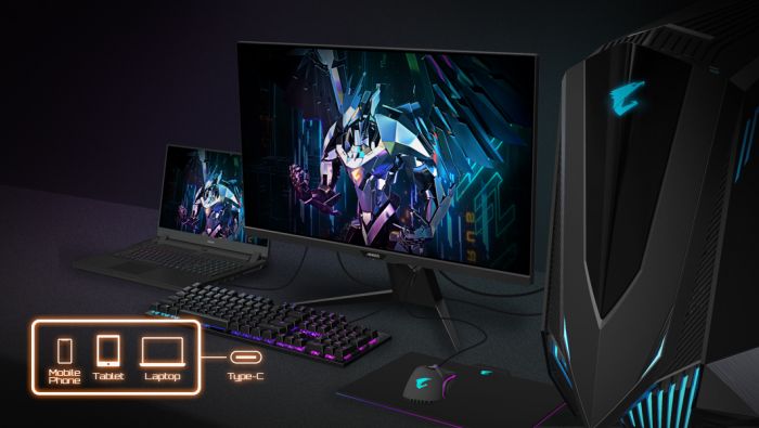 Монітор LCD AORUS 31.5" FI32Q-X, 2xHDMI, DP, 2xUSB, USB-C, Audio, IPS-QD, 2560x1440, 270Hz, 1mc, 95%DCI-P3, FreeSync, HDR600