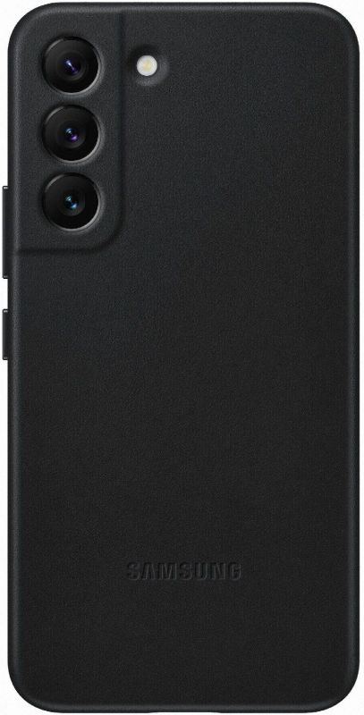 Чохол Samsung Leather Cover для смартфону Galaxy S22 (S901) Black