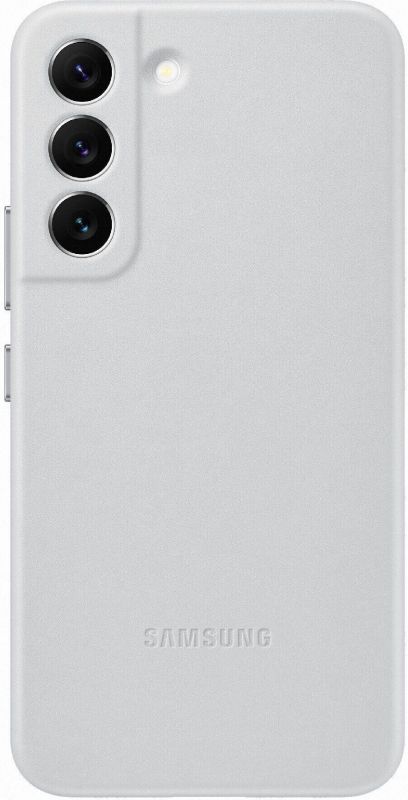 Чохол Samsung Leather Cover для смартфону Galaxy S22 (S901) Light Gray