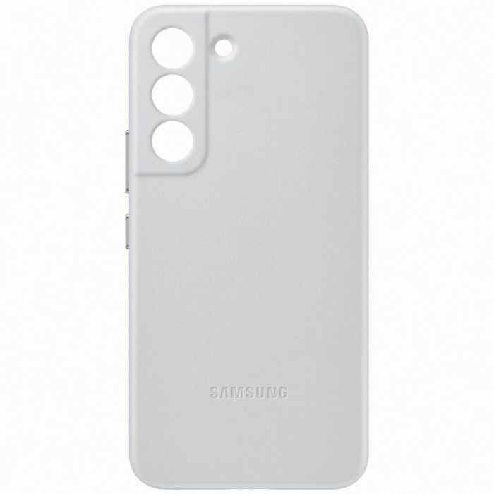 Чохол Samsung Leather Cover для смартфону Galaxy S22 (S901) Light Gray