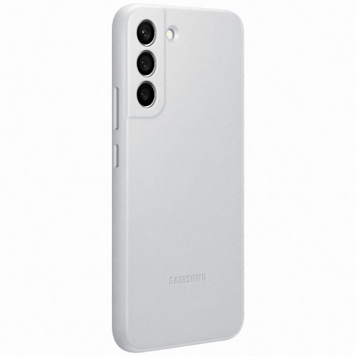 Чохол Samsung Leather Cover для смартфону Galaxy S22+ (S906) Light Gray