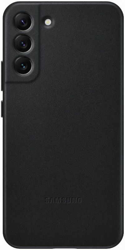 Чохол Samsung Leather Cover для смартфону Galaxy S22+ (S906) Black