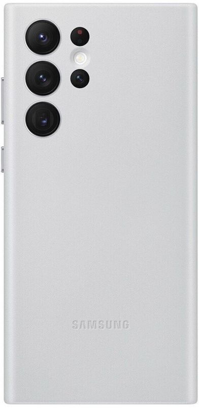 Чохол Samsung Leather Cover для смартфону Galaxy S22 Ultra (S908) Light Gray