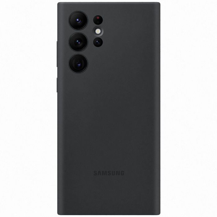 Чохол Samsung Silicone Cover для смартфону Galaxy S22 Ultra (S908) Black