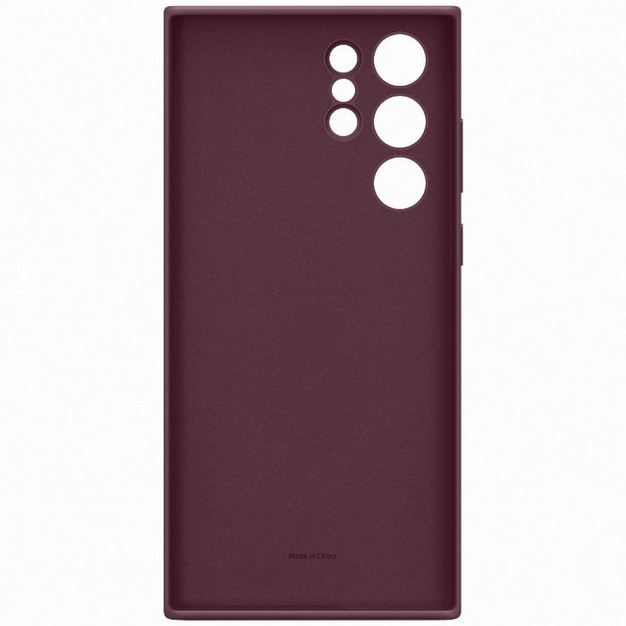 Чохол Samsung Silicone Cover для смартфону Galaxy S22 Ultra (S908) Burgundy