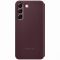 Чохол Samsung Smart Clear View Cover для смартфону Galaxy S22 (S901) Burgundy