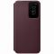 Чохол Samsung Smart Clear View Cover для смартфону Galaxy S22 (S901) Burgundy