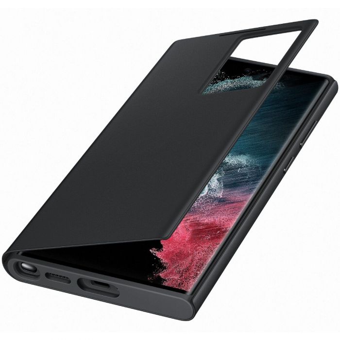 Чохол Samsung Smart Clear View Cover для смартфону Galaxy S22 Ultra (S908) Black