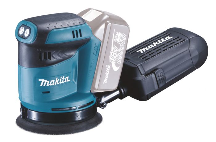 Шліфмашина ексцентрикова Makita DBO180Z акумуляторна, 18В, 125мм, 7000/9500/11000 об/хв, 1.7 кг, SOLO